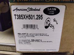 American Standard T385XH501.295 Reliant 3 Bath And Shower Trim Kit Less Valve Satin