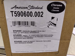 AMERICAN STANDARD T590600.002 Studio Pressure Balance Valve Only Trim Kit With Built-In Diverter Chrome