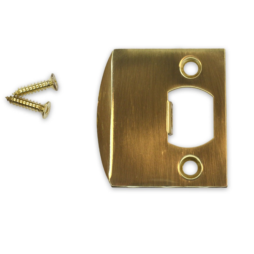 EMTEK Emtek 86086US3 Square Corner Extended Lip Strike Polished Brass