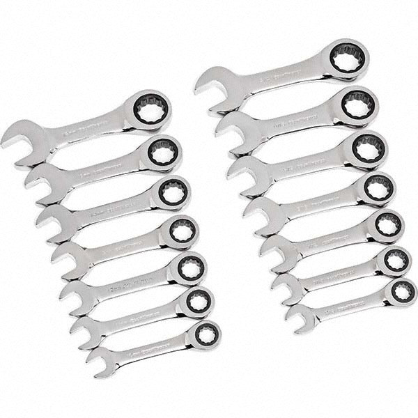 GEARWRENCH Gearwrench 85206 Ratcheting Combo Wrench Set 14 Pc