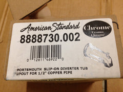 American Standard 8888730.002 Portsmouth Slip-On Diverter Tub Spout for 1/2 Copper Pipe