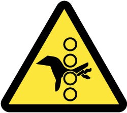 ACCUFORMNMC Accuformnmc ISO245AP Pinch Point Hazard Safety Label