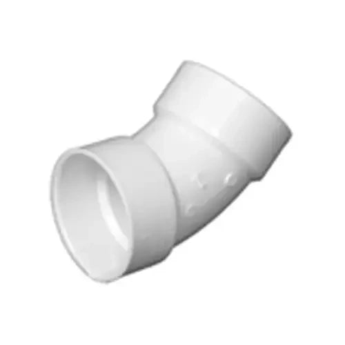 CHARLOTTE PIPE Charlotte Pipe PVC 00321 1000HA 2 in. Schedule 40 45 Deg Sanitary DWV PVC Elbow (45 Deg)