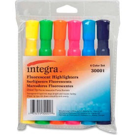 INTEGRA Integra 30001 Desk Highlighter Chisel Tip Assorted