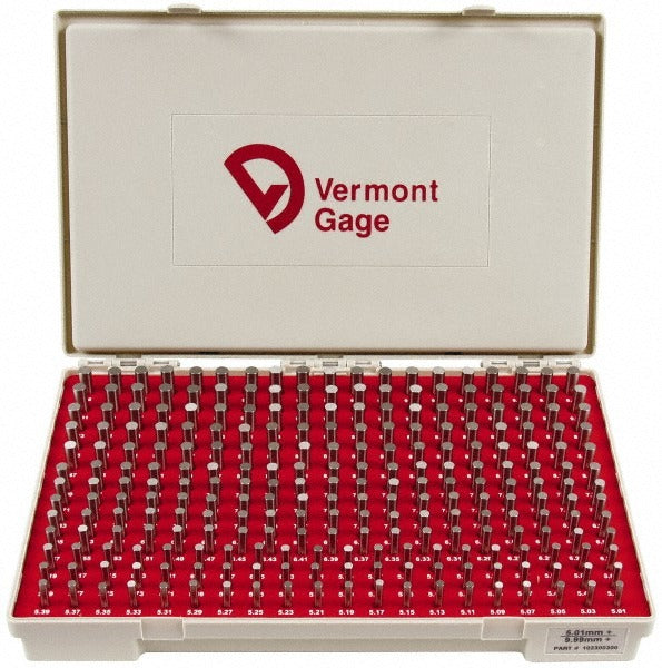 VERMONT GAGE Vermont Gage 102300300 Class Zz Plug Gage Set 250 Pc