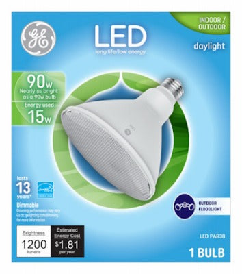 GE G E Lighting 93130318 Led PAR38 Flood Lamp 15W 5000K