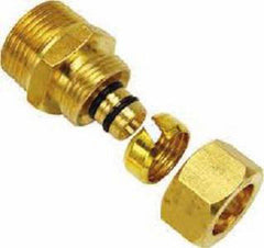 Watts 81010729 RadiantPEX-AL 1/2 in. Brass PEX Compression x 3/4 in. MPT Adapter