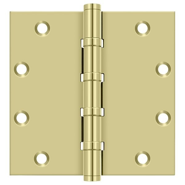 DELTANA Deltana DSB55B3-UNL Square Ball Bearing Hinge Bright Brass