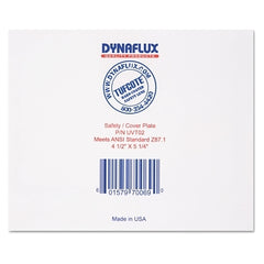 Dynaflux UVT02 Tufcote Polycarbonate Hard Coated Safety Lens 4-1/2 in x 5-1/4 in