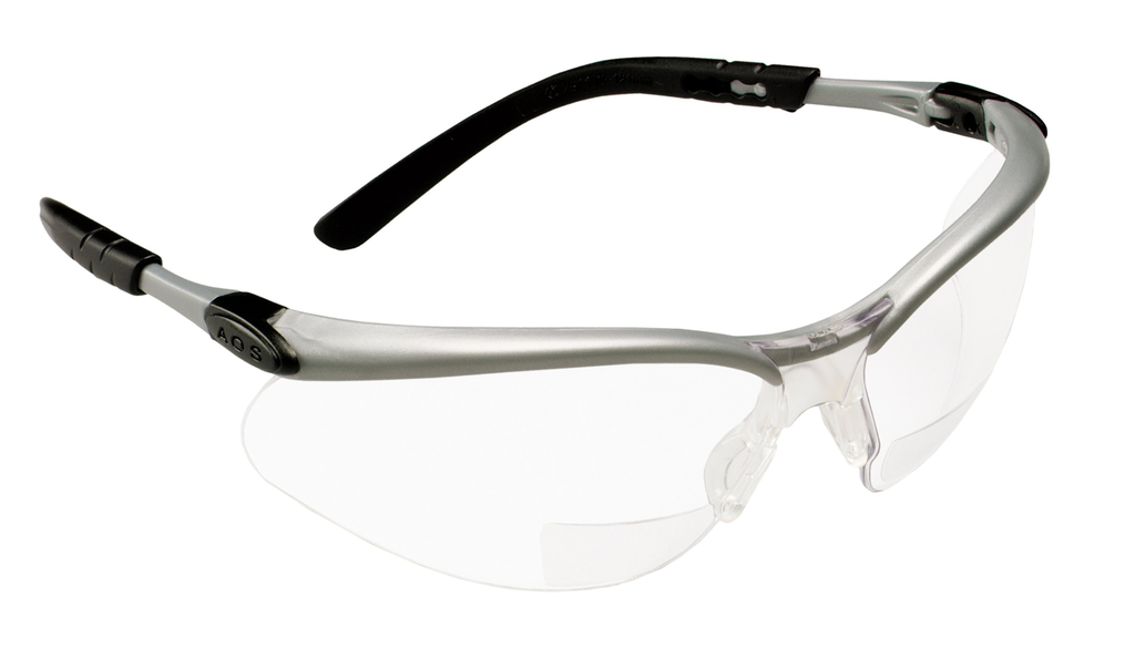 3M 11376-00000-20 Industrial Safety Silver Frame 2.5 Diopter Clear Lens Protective Eyewear