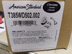 American Standard T385WD502.002 Reliant 3 Chrome Bath and Shower Trim Kit with Shower Head