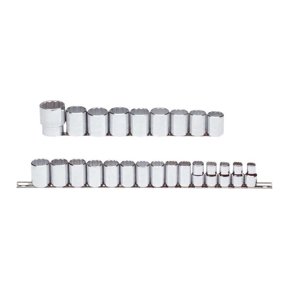 PROTO Proto J54211 24 Pc Metric Socket Set 1/2 in Drive