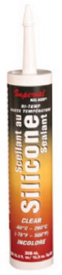 IMPERIAL Imperial KK0203 Clear Silicone Sealant 10.3 Oz 450F