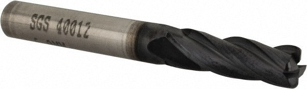 KYOCERA SGS PRECISION TOOLS Sgs 40012 Corner Radius End Mill 6mm 4 Flute Altin Carbide