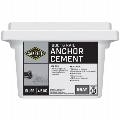 SAKRETE Sakrete 60205003 Anchor Cement 10 Lb Rapid Setting