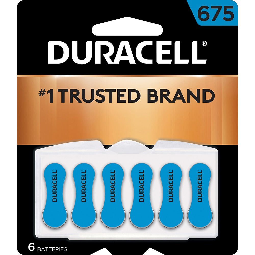 DURACELL Duracell Size 675 Zinc Air Hearing Aid Battery 1.4V 6 Pack
