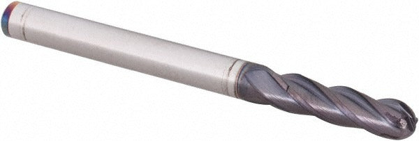 GUHRING Guhring 9031650031700 Ball End Mill 0.125 in 4 Flute Carbide