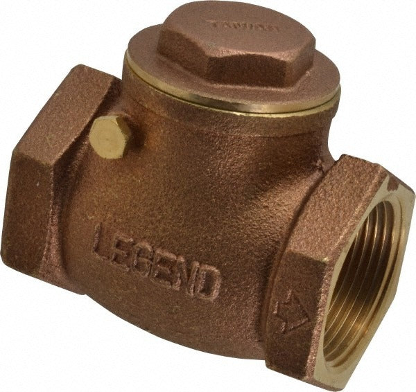 LEGEND VALVE Legend Valve 105-106 Inline Check Valve 1-1/4 in Fnpt Brass
