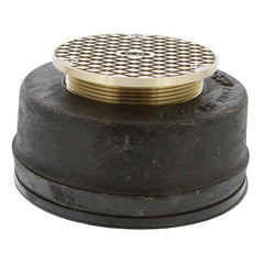 Jones Stephens D62601 4 in. Adjustable Cleanout 4 in. Spud with 6 in. Gasket Connection with 5 in. Nickel Bronze Cover