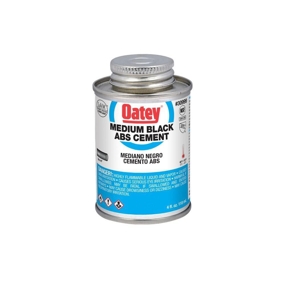 Oatey 30999 4 oz. Plastic Black Pipe Cement