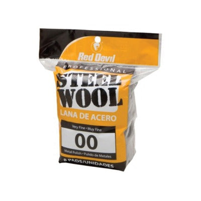 RED DEVIL Red Devil 0322 Steel Wool Very Fine #00 8 Pack