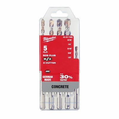 MILWAUKEE Milwaukee 48-20-7490 Sds Plus Drill Bit Kit 5 Piece