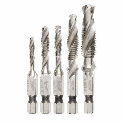 MILWAUKEE Milwaukee 48-89-4875 Metric Impact Drill Tap Set 5 Piece