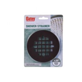 Oatey 42020 4-1/4 Pipe Dia. Stainless Steel Floor Snap-Tite Designer Finish Strainer