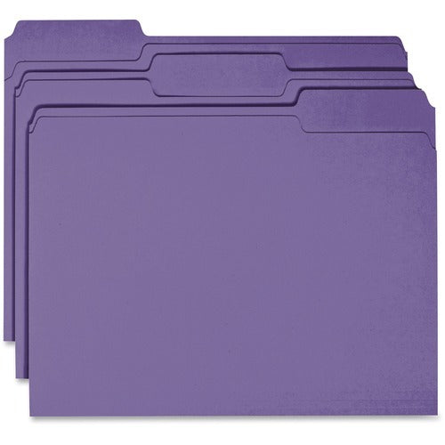 BUSINESS SOURCE Business Source BSN44106 Purple File Folder Box of 100