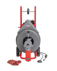 RIDGID 47047 K-750 Drum Machine with C-24 5/8 Inch x 100 Foot Drain Cleaning Cable and AUTOFEED Control