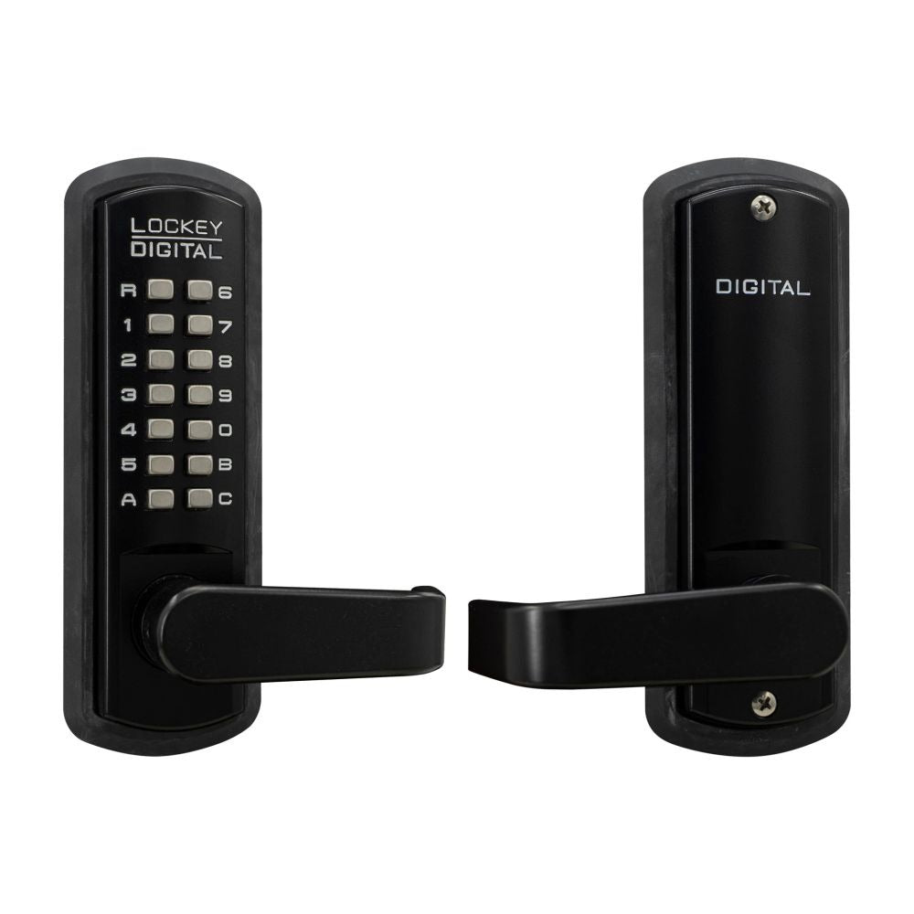 LOCKEY Lockey 3835JBMG Keyless Lever Lock Jet Black Marine Grade