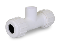 Everflow 375CT112 1-1/2 PVC Compression Tee Solvent Branch NSF Approved