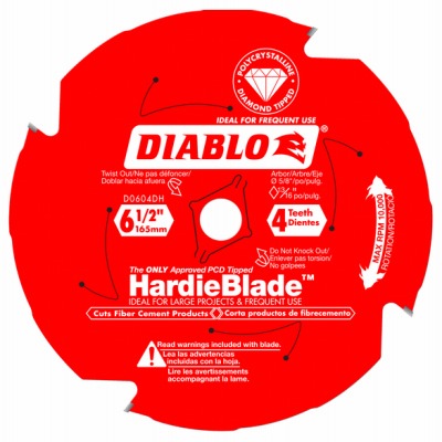 DIABLO Freud D0604DHA 6.5 Inch 4T Pcd Fiber Cement Blade