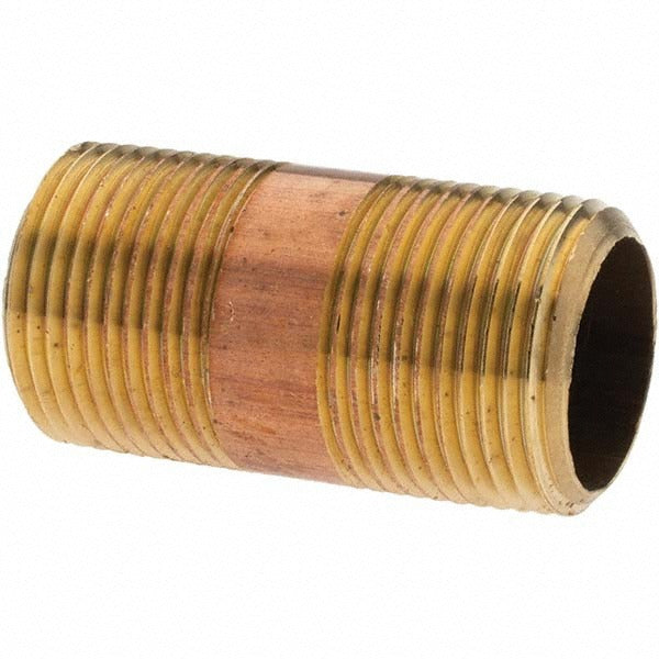 ANDERSON METALS Anderson Metals -11153-1 Brass Pipe Nipple 2in Npt