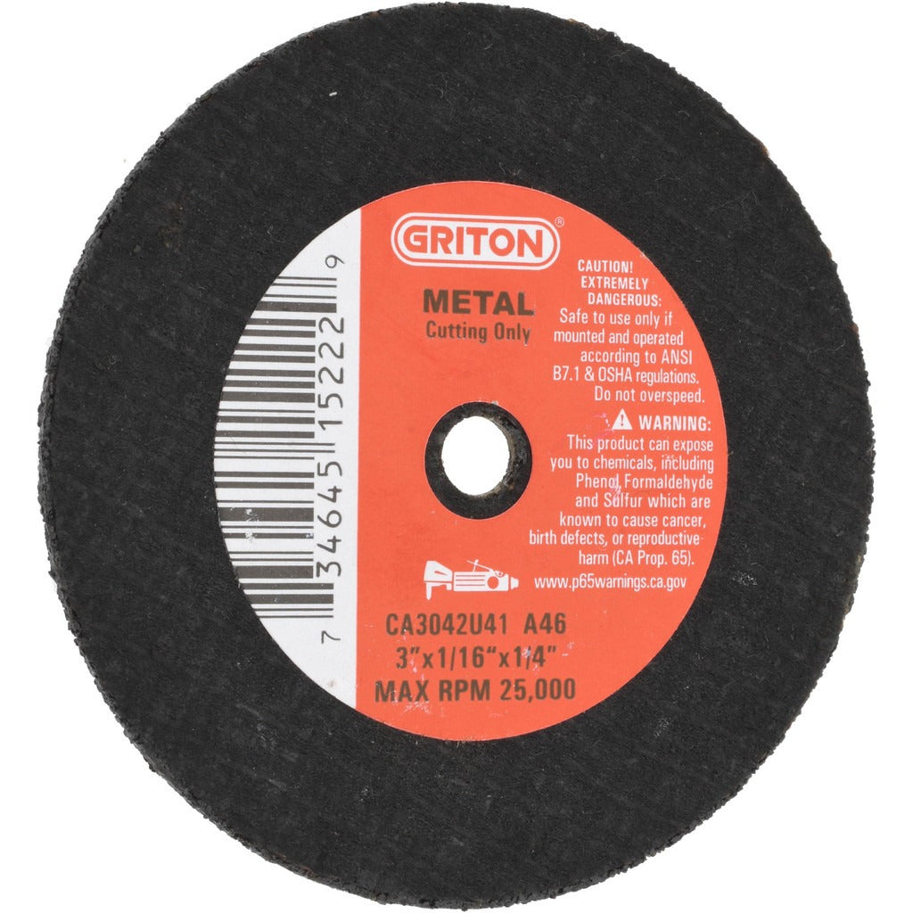 VALUE COLLECTION Value Collection CA3042U41 Cut-off Wheel 3in Aluminum Oxide