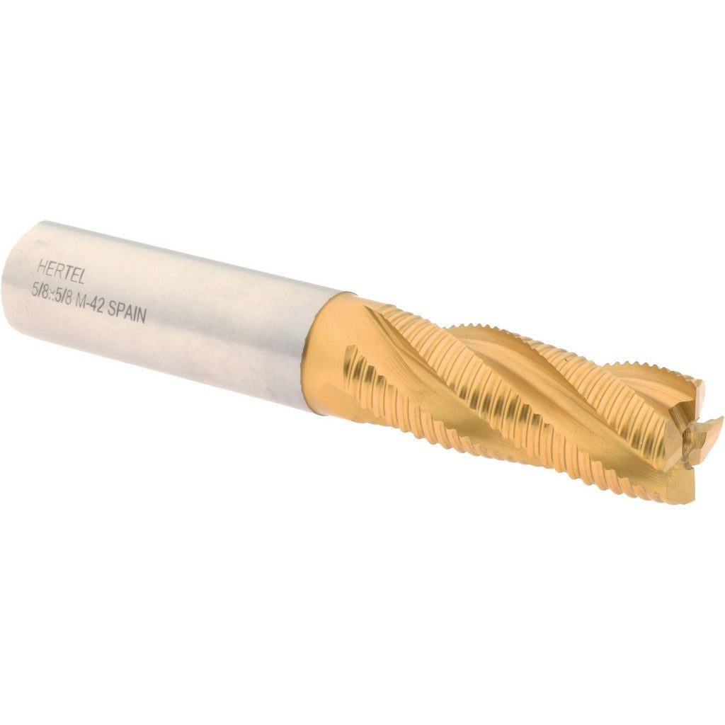HERTEL Hertel 02477347 Roughing End Mill 5/8 Inch 4 Flute Cobalt