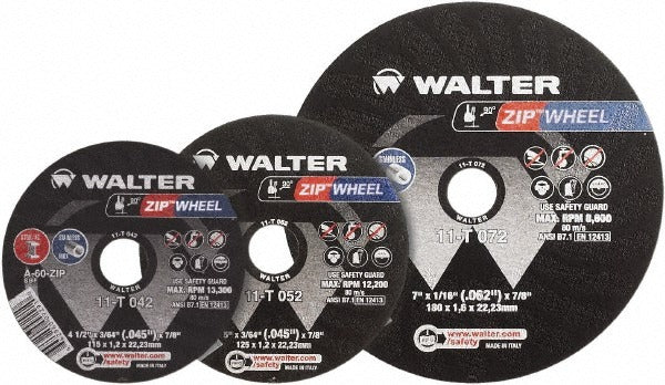WALTER Walter Surface Technologies 11T042 Cut-off Wheel 60 Grit