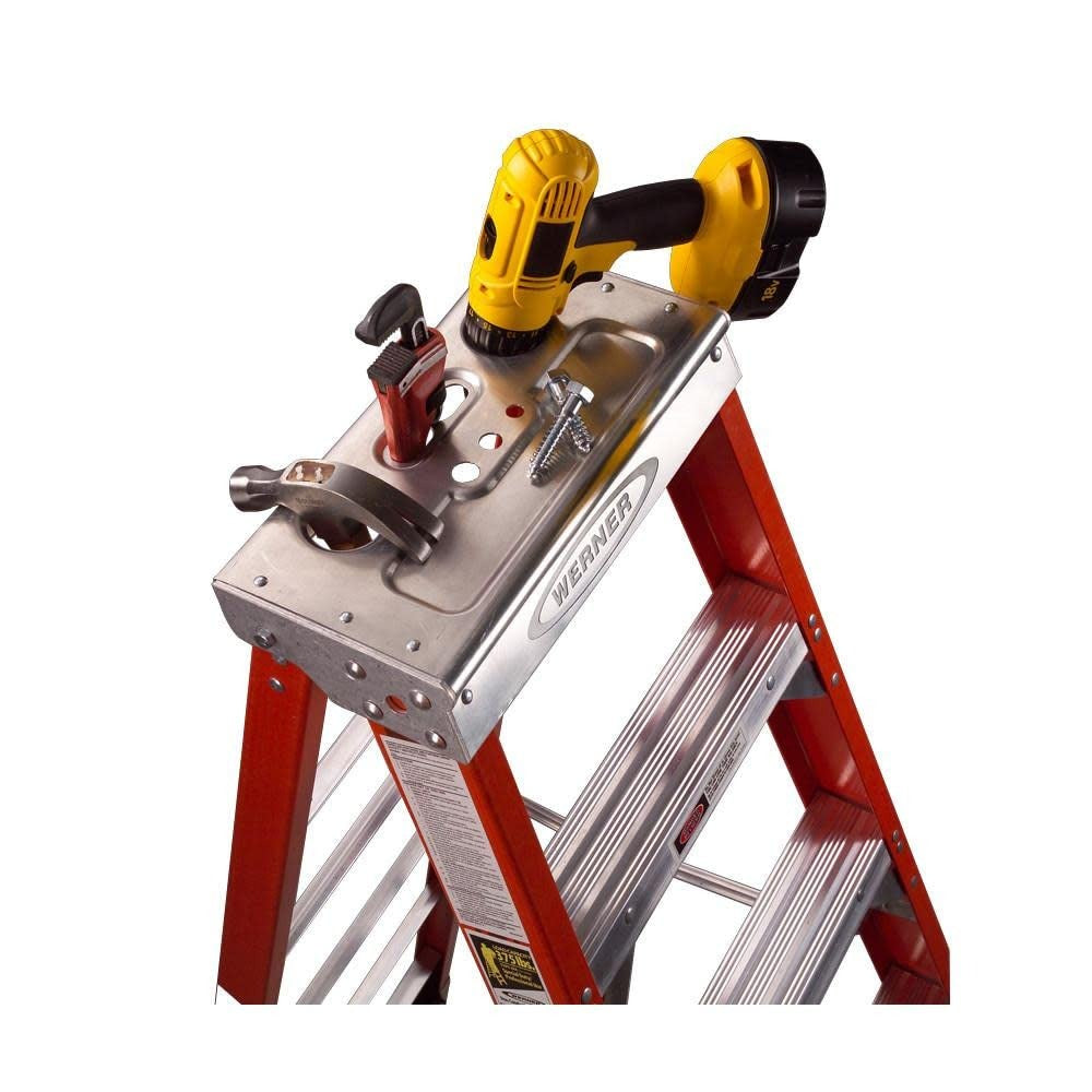 WERNER Werner 7406 Fiberglass Stepladder 375 Lb 6 Foot Type Iaa