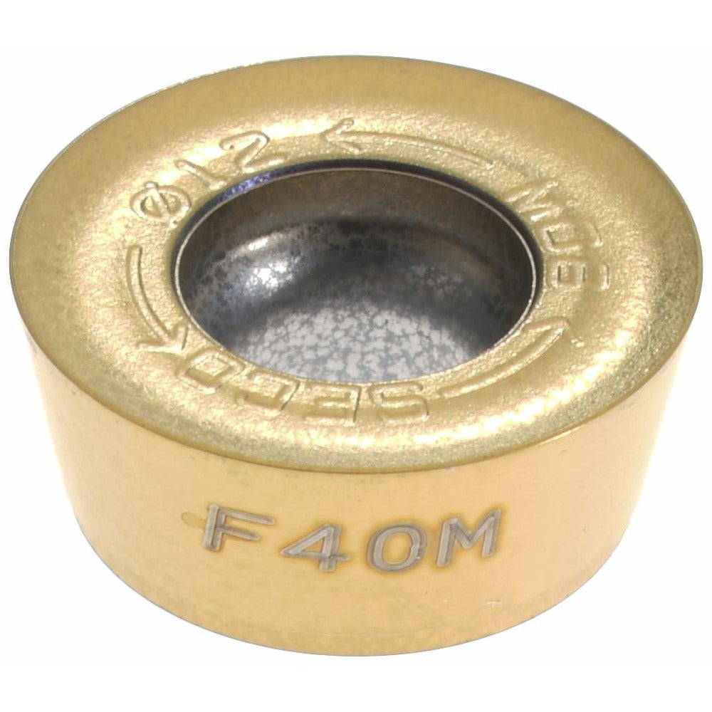 SECO TOOLS Seco 00084919 Round Milling Insert F40M Solid Carbide