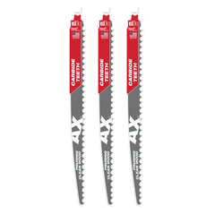 Milwaukee 48-00-5333 The AX with Carbide Teeth for Pruning & Clean Wood SAWZALL Blade 3PK