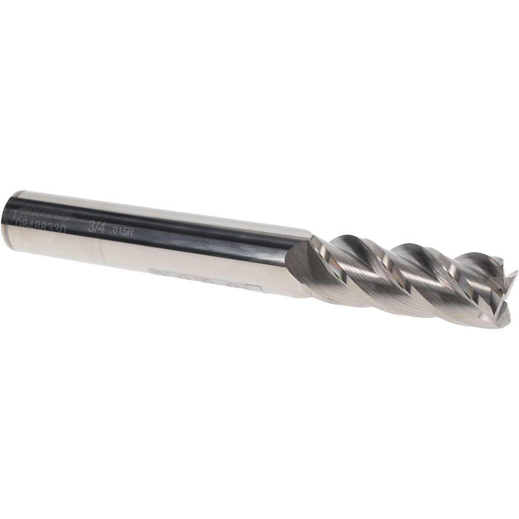 ACCUPRO Accupro 12183612 Corner Radius End Mill 3/4 in 4 Flute