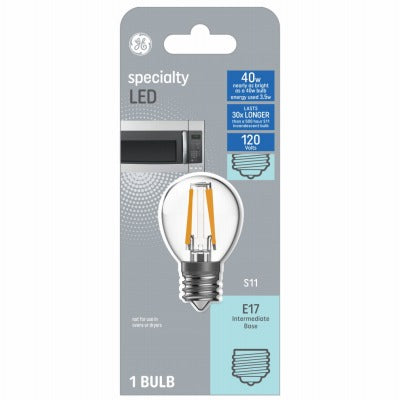 GE G E Lighting 93128996 Led S11 Bulb 3.5W Warm White 4-pack