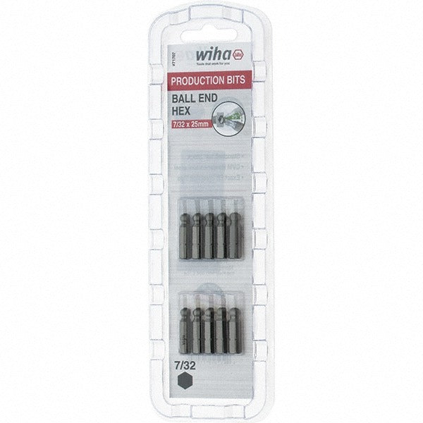 WIHA Wiha 71707 Screwdriver Insert Bit 6.3mm Hex Drive 25mm