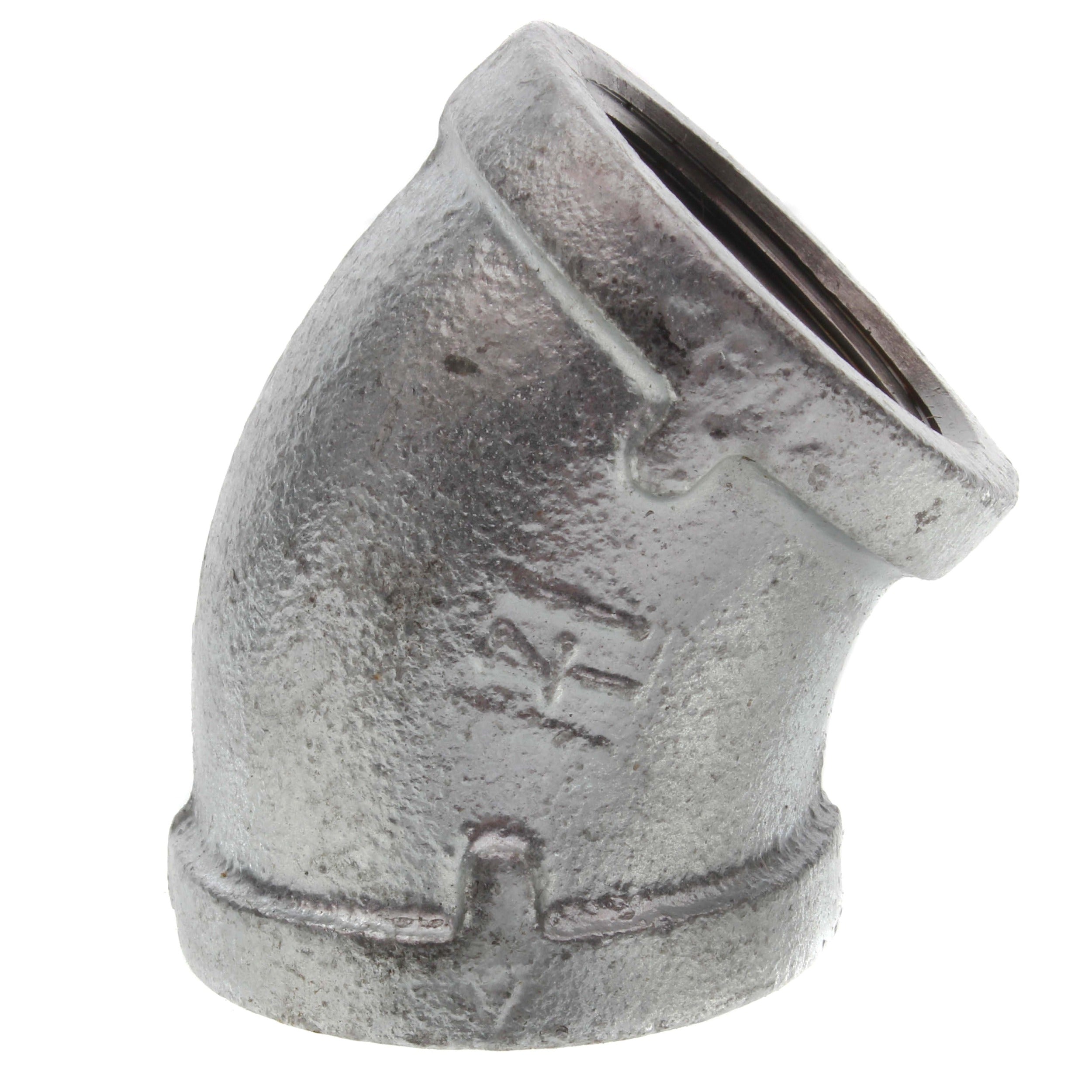 EVERFLOW Everflow GMFF0114 1-1/4 in Galvanized Malleable 45Â° Elbow (1-1/4 in / 45Â°)