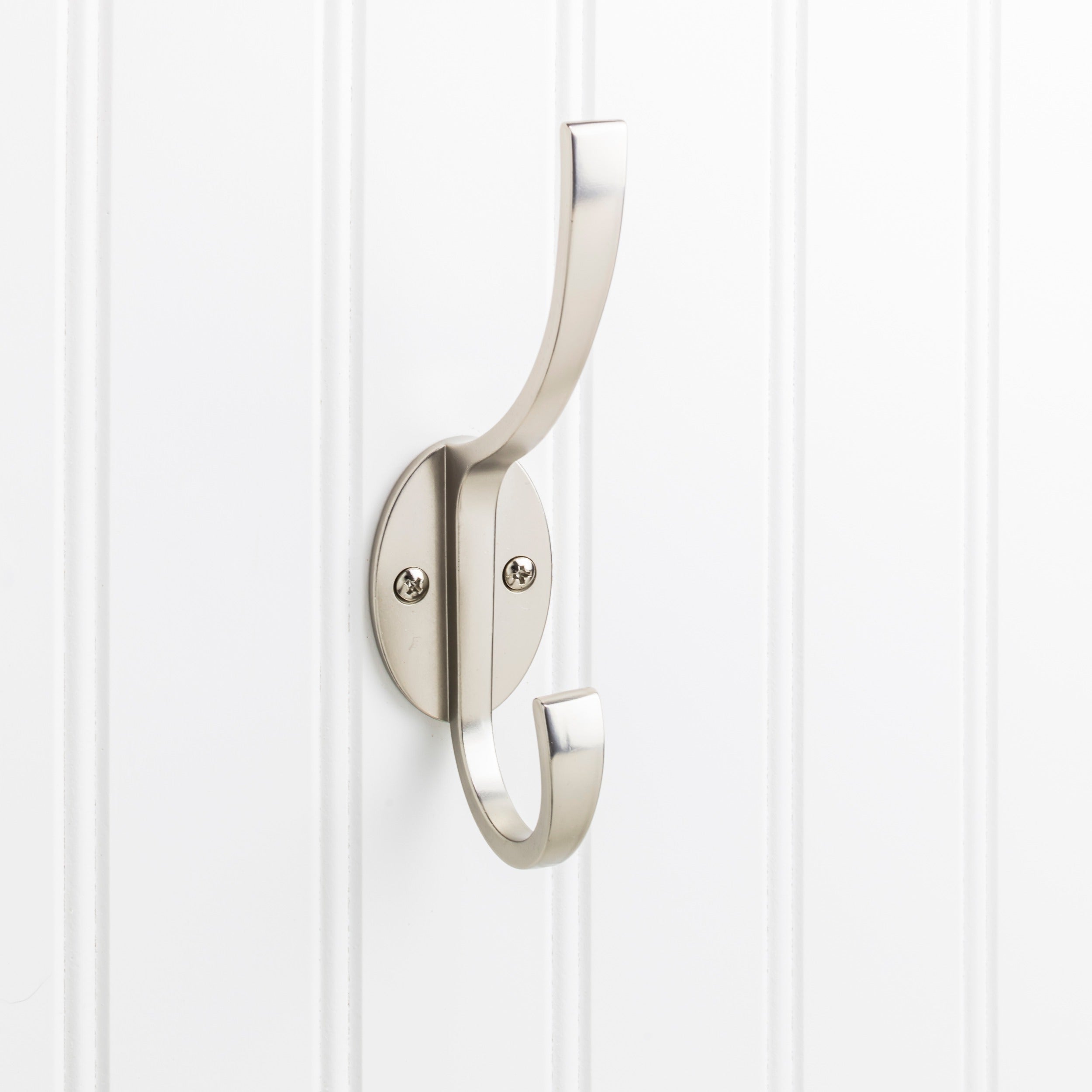 ELEMENTS Elements YD55-587SN Satin Nickel Double Prong Wall Hook