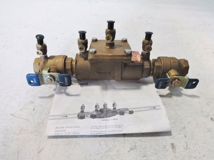 AMES FIRE & WATERWORKS AMES FIRE & WATERWORKS 0062492 Double Check Valve Backflow Preventer Assembly 1 inch