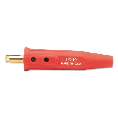 Lenco 5044 Cable Connector Single Oval Thru Point Screw Connection Male 1/0 Thru 4/0 Capacity Red