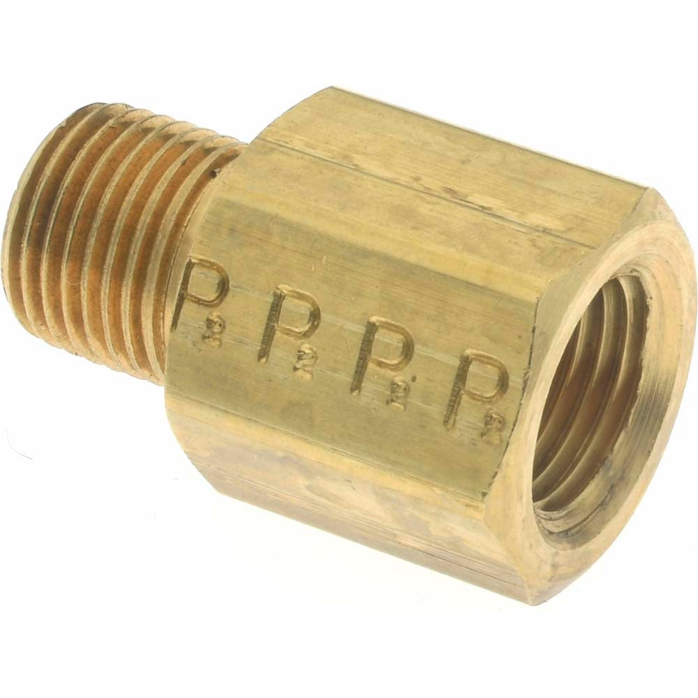 PARKER Parker X1/8F3HG-B Pipe Adapter 1/8 in Mbspt X Fnptf Brass