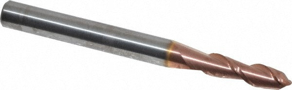 ACCUPRO Accupro 12183951 Ball End Mill 0.1969 in 2 Flute Carbide Ticn