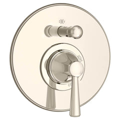 DXV D35160600.150 Fitzgerald Platinum Nickel Pressure Balance Tub/Shower Valve Trim with Single Lever Handle and Diverter